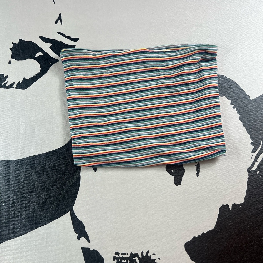 Brandy Melville Multicolor Striped Crop Top